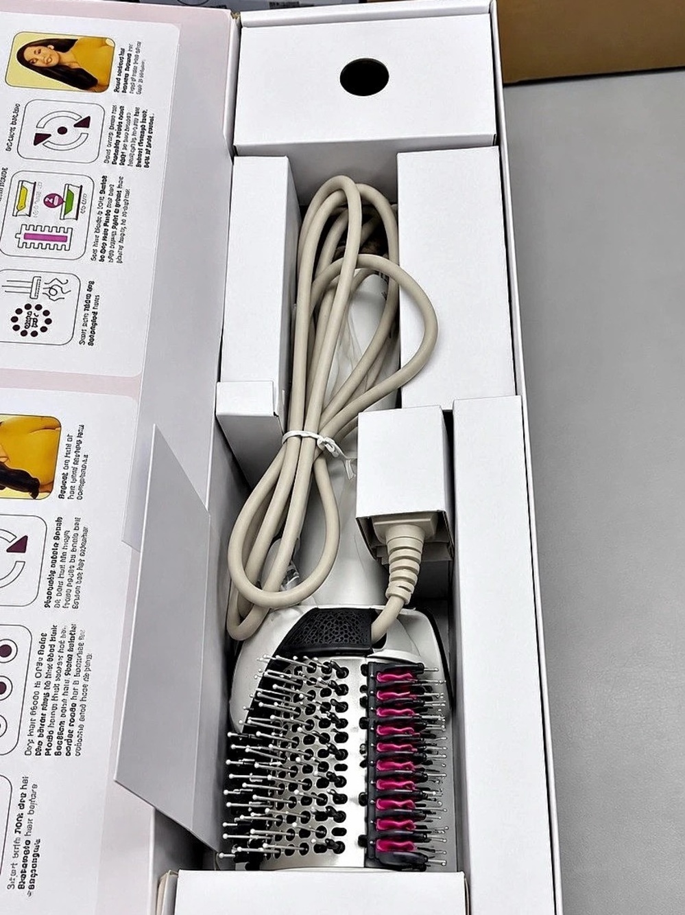Shark Hot Airbrush Heated Smoothing Comb Hair Tool NWT